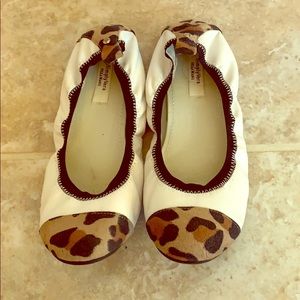 Leopard print flats